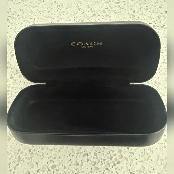 Coach Classic Black Eyeglass Case - Picture 2 of 2
